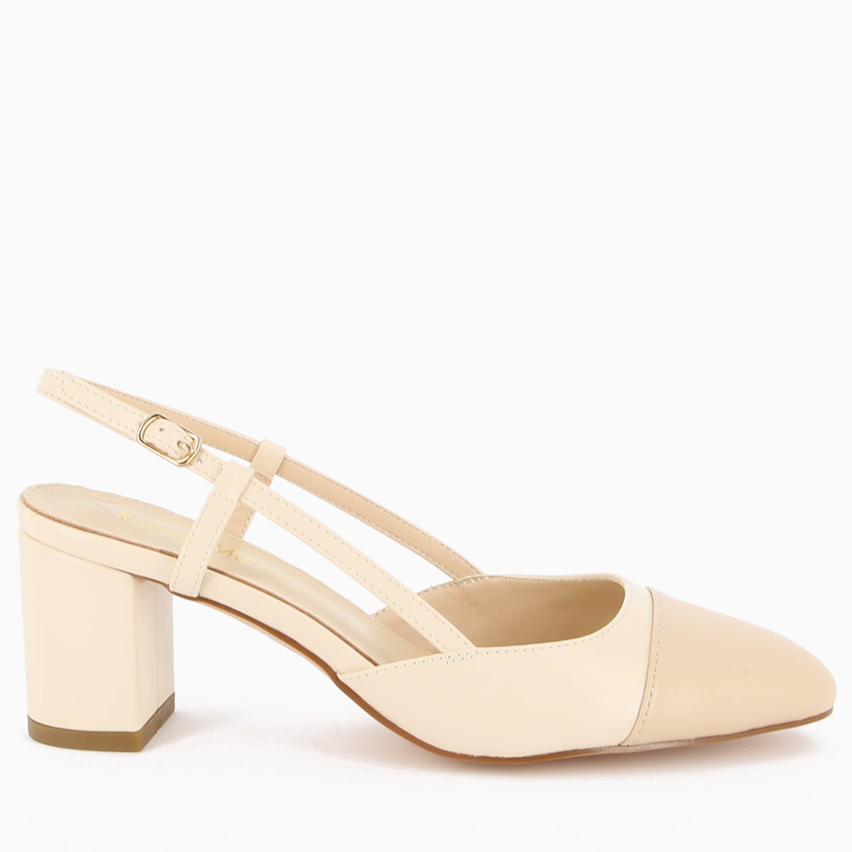 Vera Slingback Cream and Beige