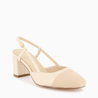 Vera Slingback Cream and Beige