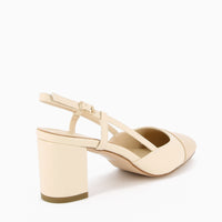 Vera Slingback Cream and Beige