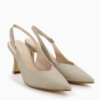 Eva Décolleté avec Bretelle Beige