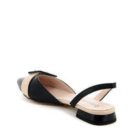 Ada Ballerina Slingback Black Beige
