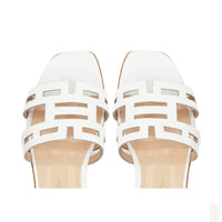 Mykonos Flat Sandal White
