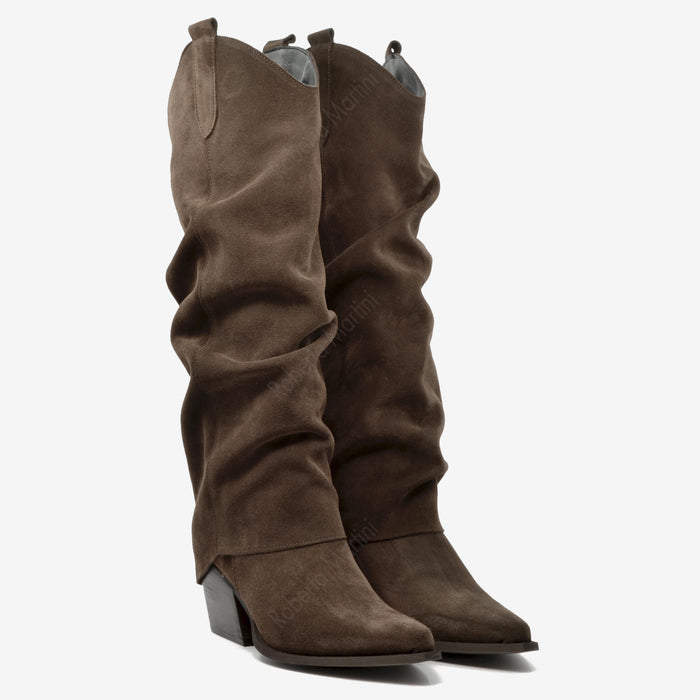 Stivale Texano Taylor Crosta Moro