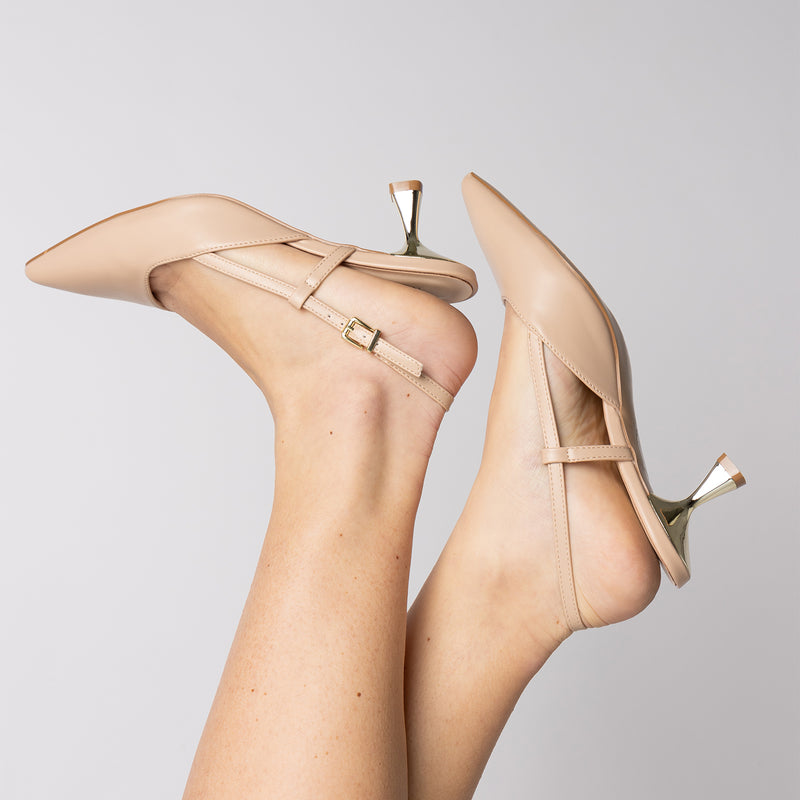 Emily pumps with beige strap