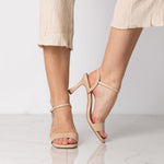 Iris Sandal with Beige Strap