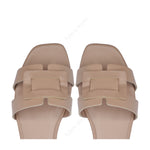 Amalfi Beige flat sandal