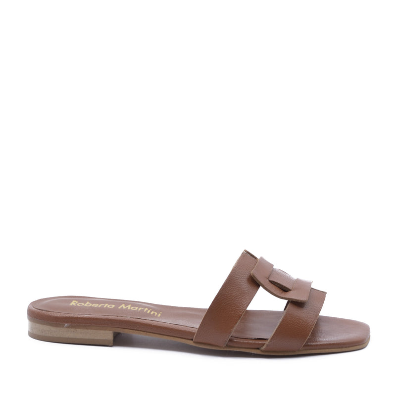 Amalfi leather flat sandal