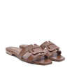 Amalfi leather flat sandal