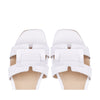 White Amalfi flat sandal