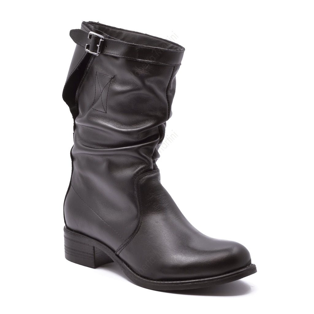 Rosy Black Calf Boot