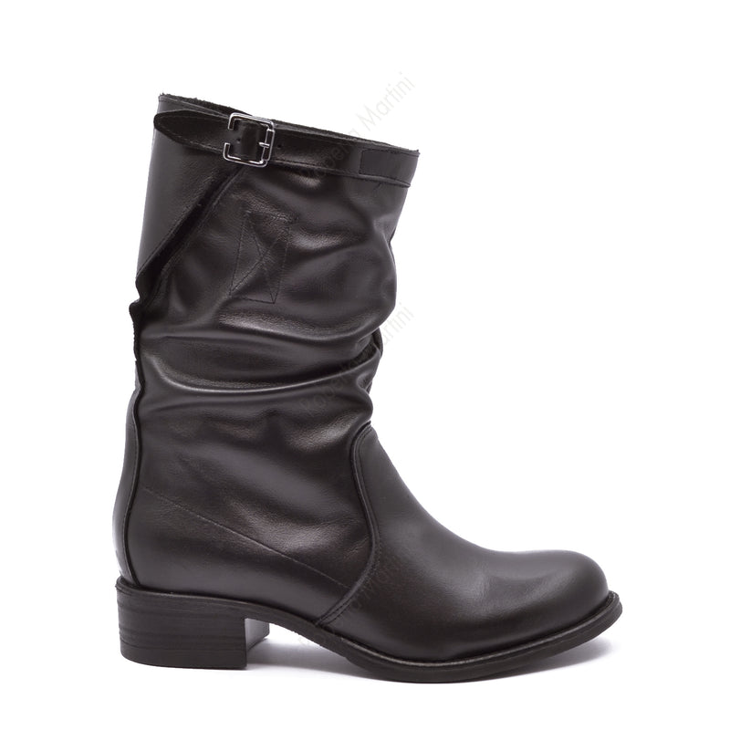 Rosy Black Calf Boot