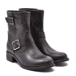 Black Bike Ankle Boot