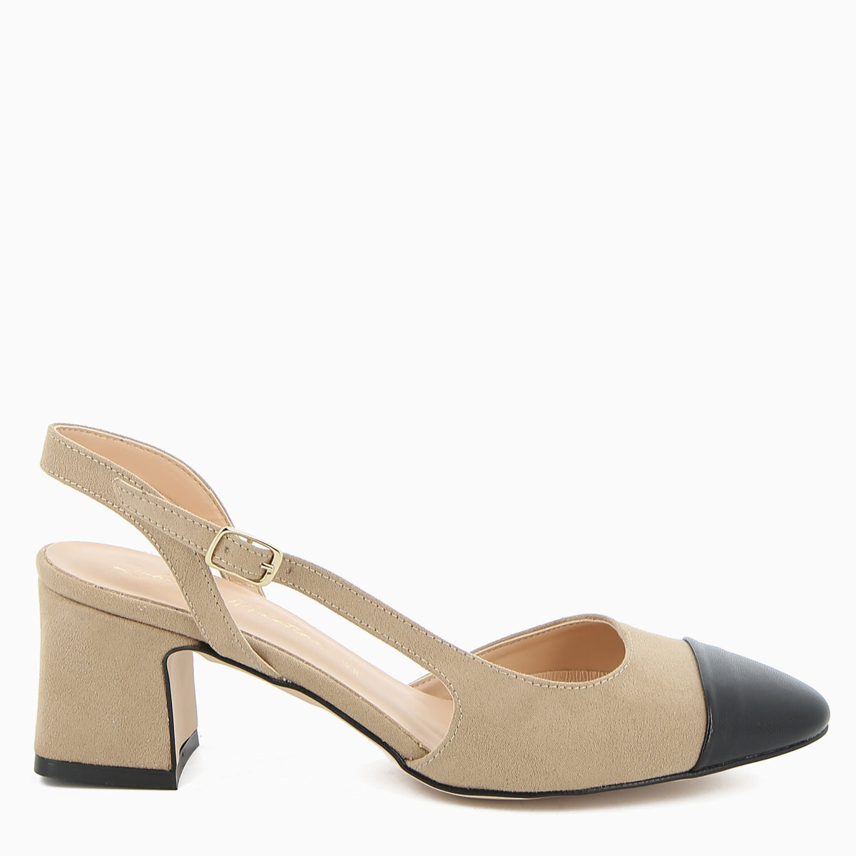 Chantal Slingback Cream and Black