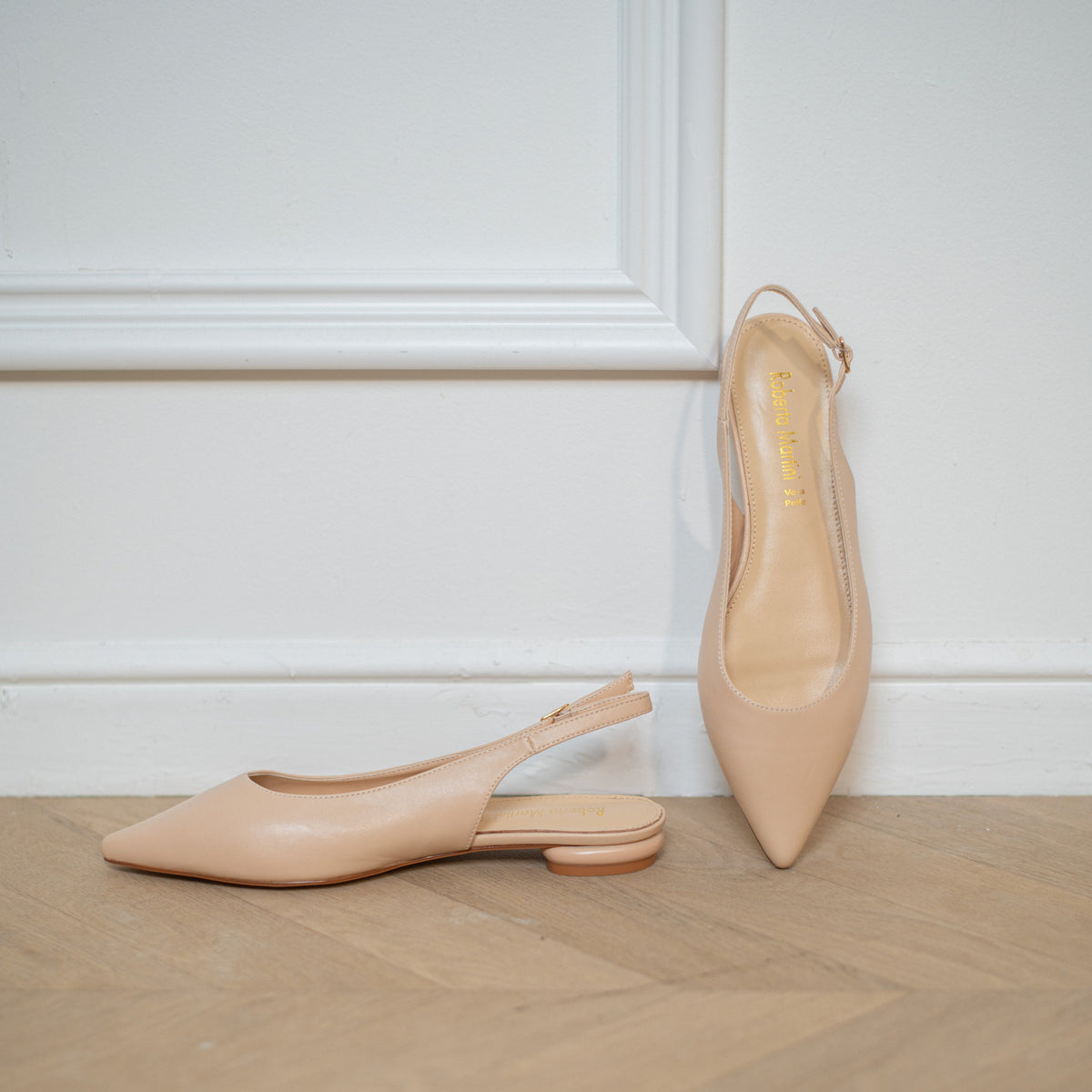Isabel Beige Ballerina Slingback 