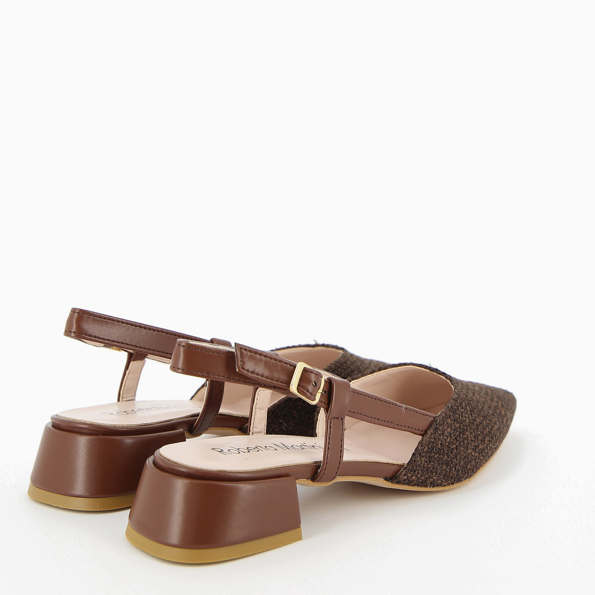 Francy Ballerina Slingback Tan Raffia