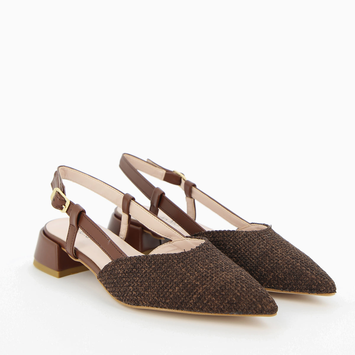 Francy Ballerina Slingback Tan Raffia