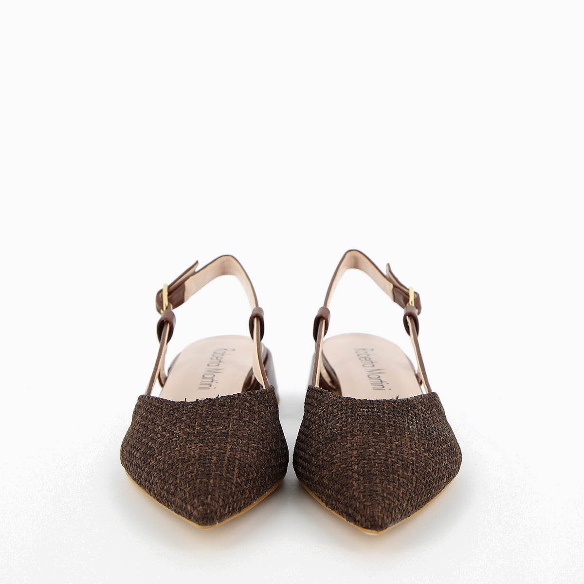 Francy Ballerina Slingback Tan Raffia