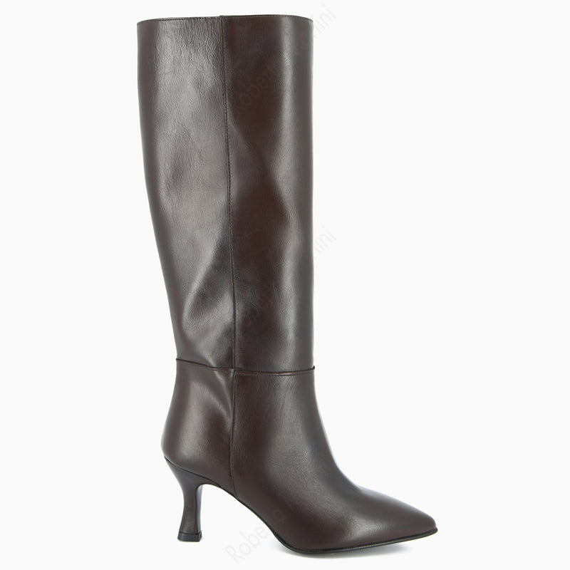 Botte Hanna en Cuir Noir