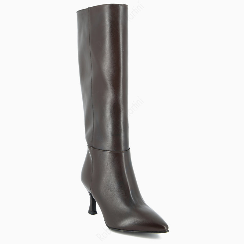 Botte Hanna en Cuir Noir