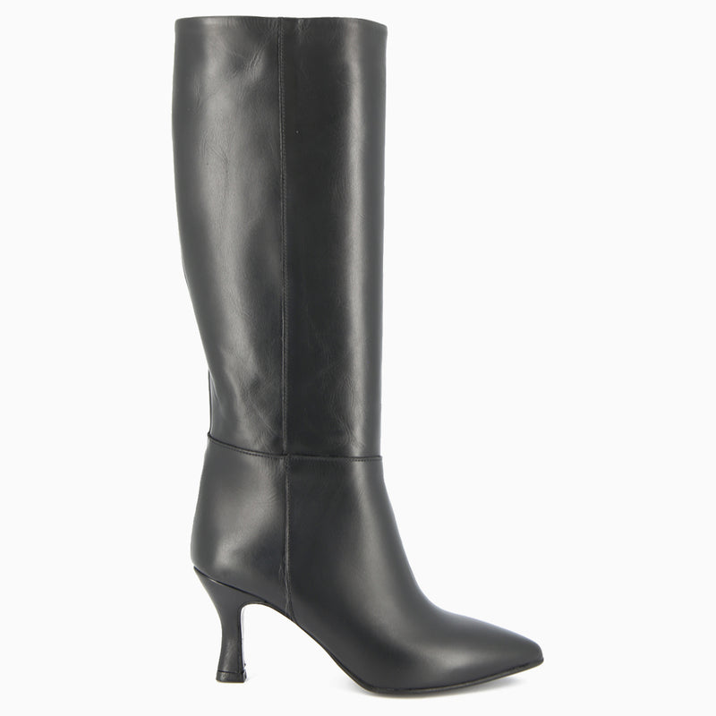 Botte Hanna en Cuir Noir