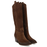 Botte Hanna en Cuir Noir