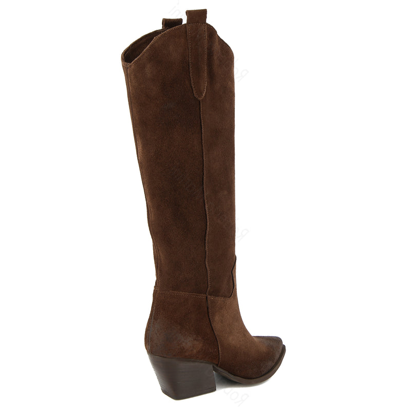 Botte Hanna en Cuir Noir