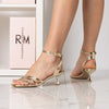 Emma Sandal with Gold Laminated Strap
