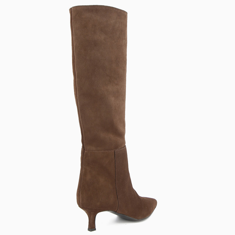 Lucy Black Leather Boot