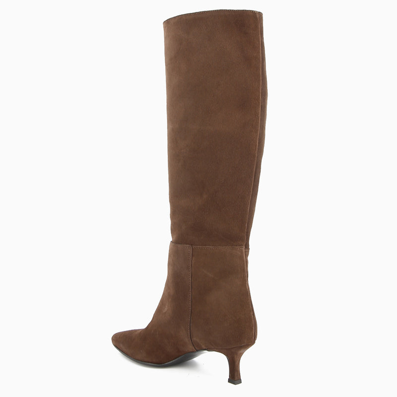 Lucy Black Leather Boot