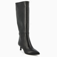 Lucy Black Leather Boot