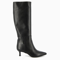 Lucy Black Leather Boot