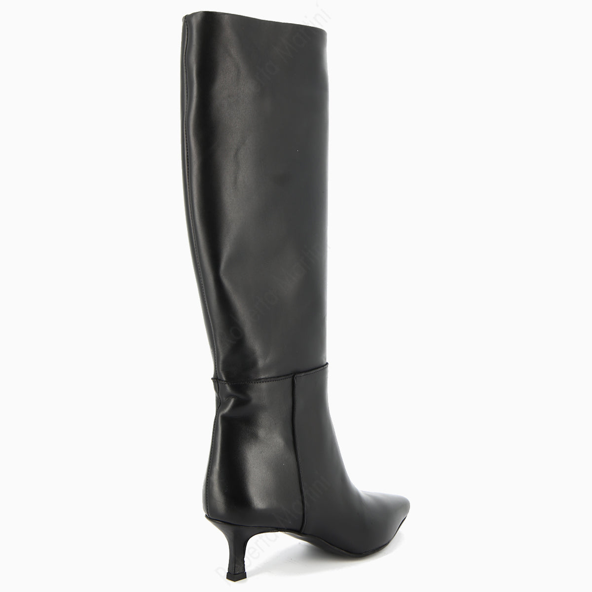 Lucy Black Leather Boot