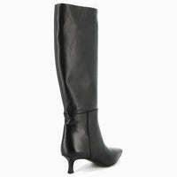 Lucy Black Leather Boot
