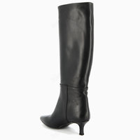 Lucy Black Leather Boot