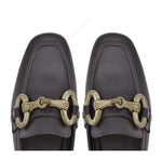 Penelope Black Moccasin