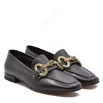 Penelope Black Moccasin