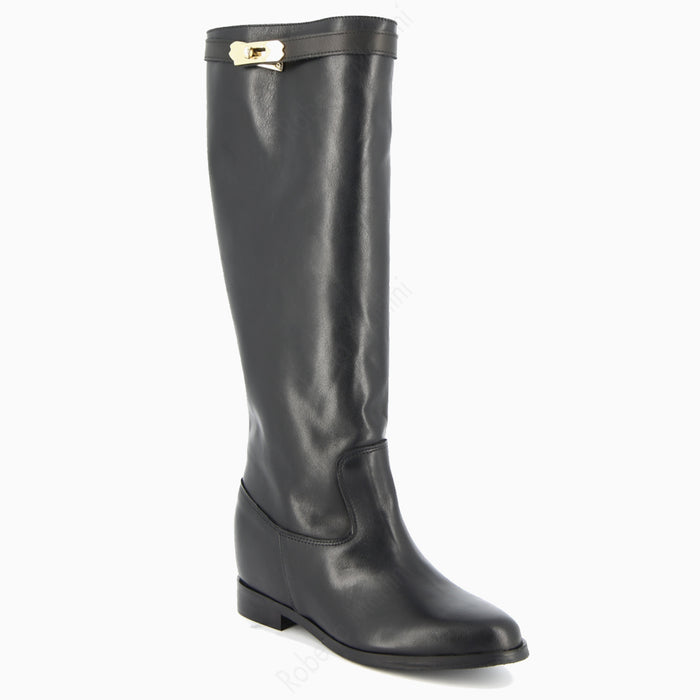 Paris Botte Or Accessoire Noir