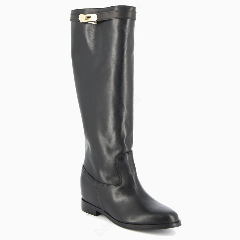 Paris Botte Or Accessoire Noir