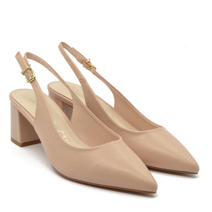 Chris pump with beige strap