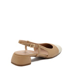 Ballerina Sole Décolleté con Cinturino Caramel