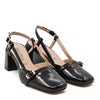 Jane Slingback Pump with Black Strap