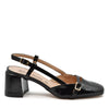 Jane Slingback Pump with Black Strap