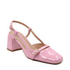 Jane Slingback Pump with Pink Strap