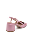 Jane Slingback Pump with Pink Strap