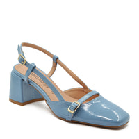 Jane Slingback Pump with Sky Strap