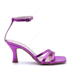 Taty Sandal with Fuchsia Laminated Strap