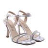 Federica Sandal with Silver Laminate Strap