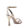 Gioia Sandal with Platinum Laminated Strap