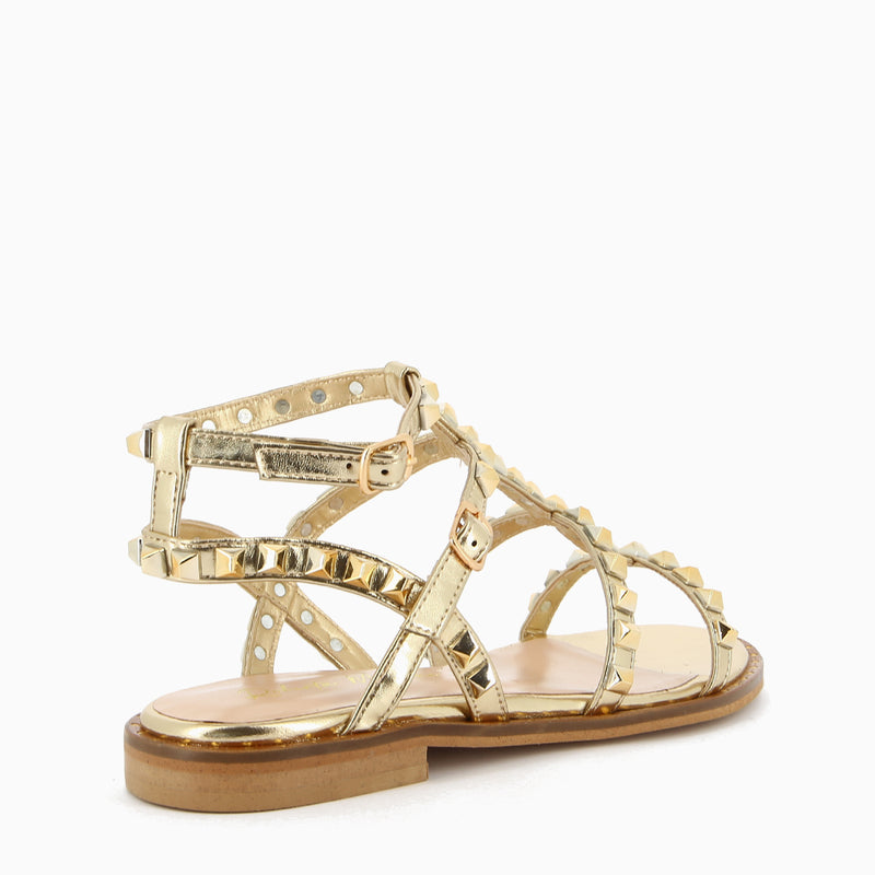 Allegra Gold Studded Sandal