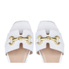 White Ibiza flat sandal